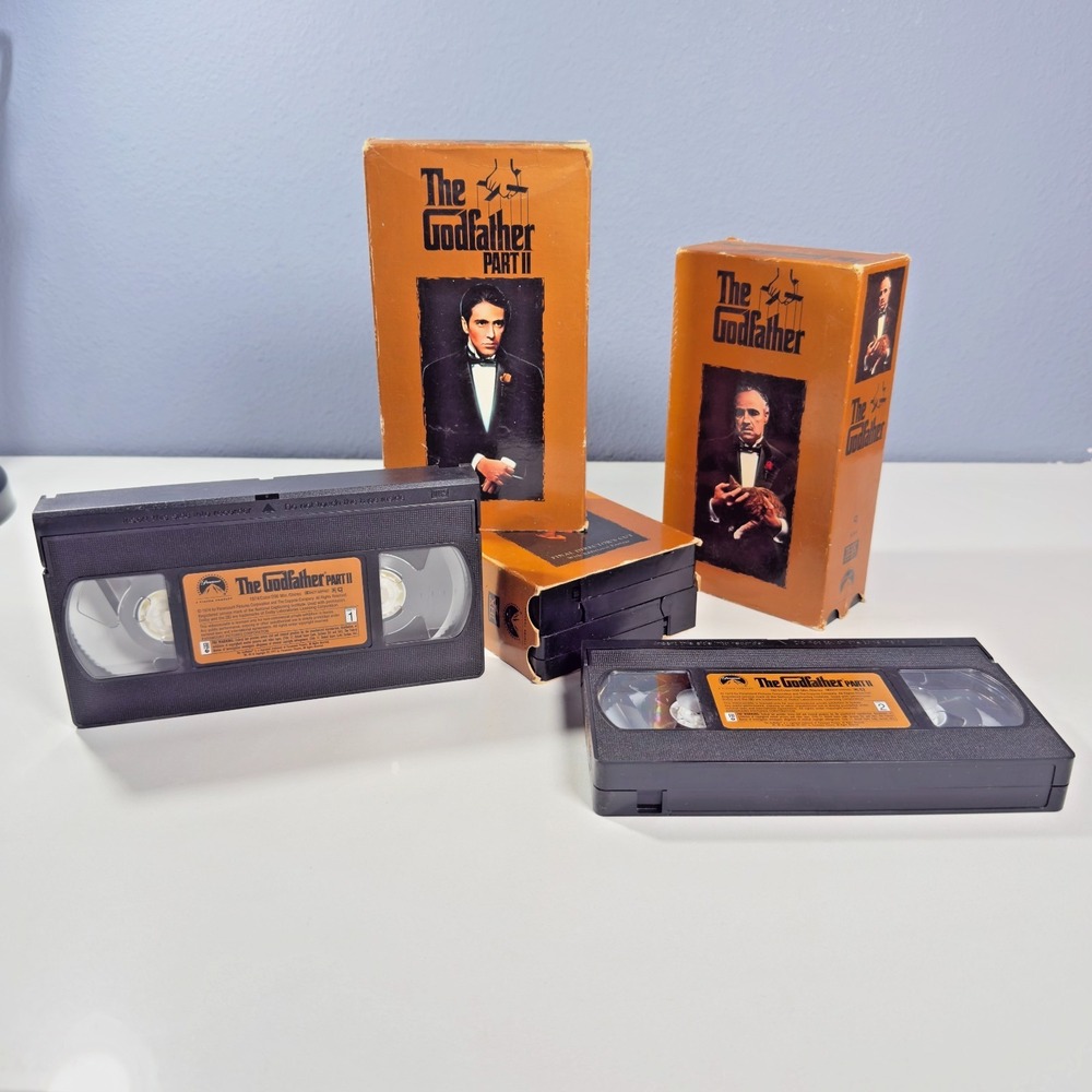 The Godfather Collection VHS Set Trilogy 1997 Paramount 6-Tape Set‎